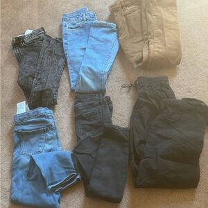 Girls pants/jeans size 8- RSQ, Oshkosh, Levi’s, Full Tilt  brands